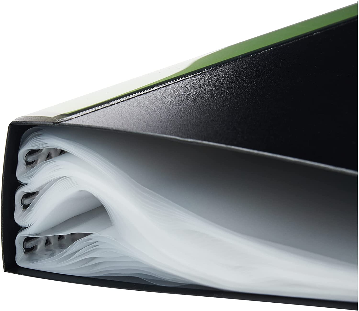 Q-Connect KF01269 60-Pocket Presentation Book - Black