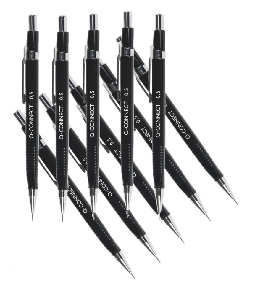 Q-Connect Refillable Automatic Pencil Fine 0.5mm HB (10 Pack) KF01937