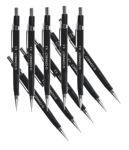 Q-Connect Refillable Automatic Pencil Fine 0.5mm HB (10 Pack) KF01937