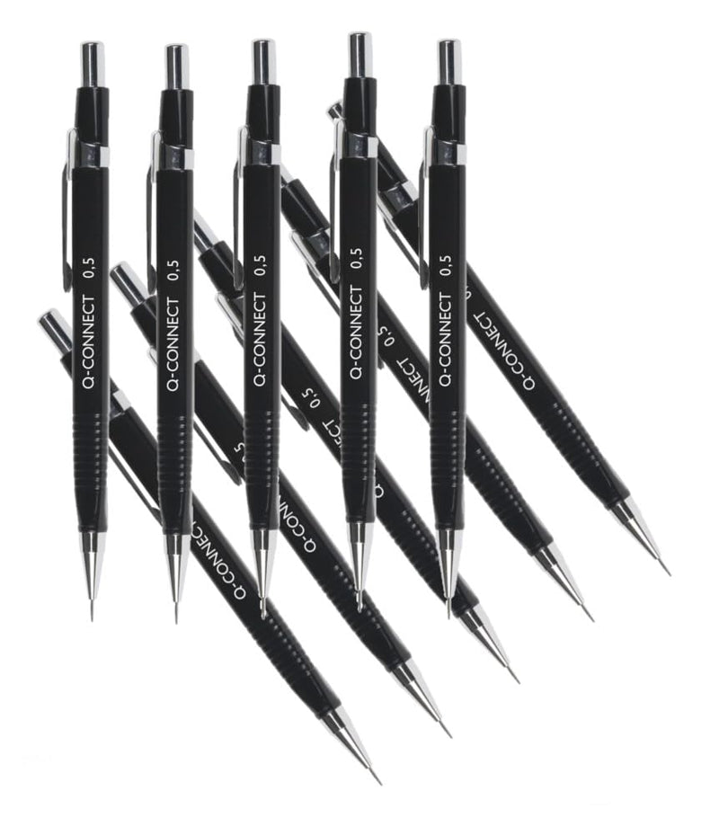 Q-Connect Refillable Automatic Pencil Fine 0.5mm HB (10 Pack) KF01937