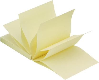 Q-Connect Fanfold Notes 75x75mm Yellow (Pack of 12) KF0216
