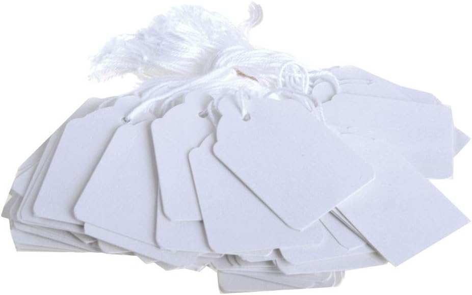 Q-Connect KF01619 Strung Ticket 41x25mm (Pack of 1000) - White