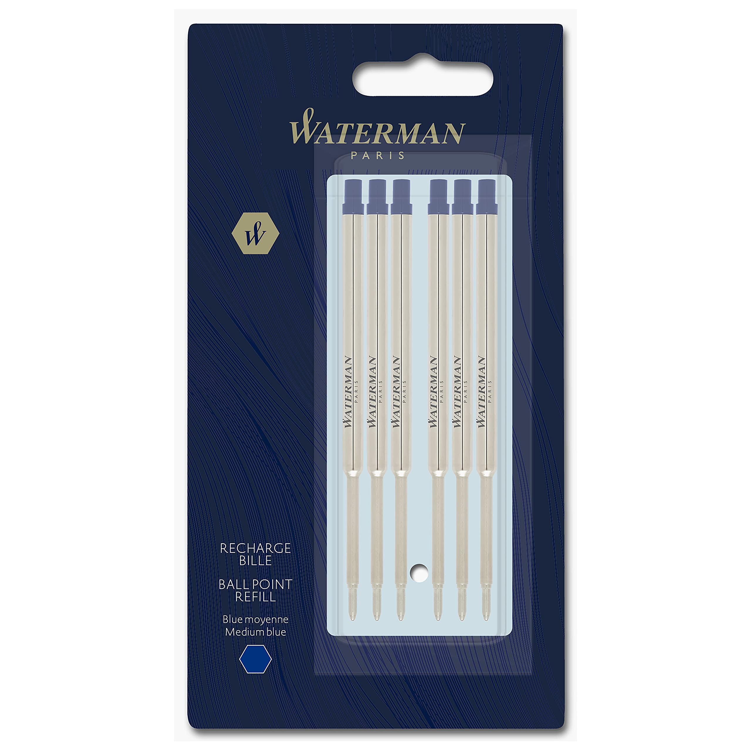 Parker Jotter Ballpoint Pen Waterloo Blue Medium Point Blue Ink