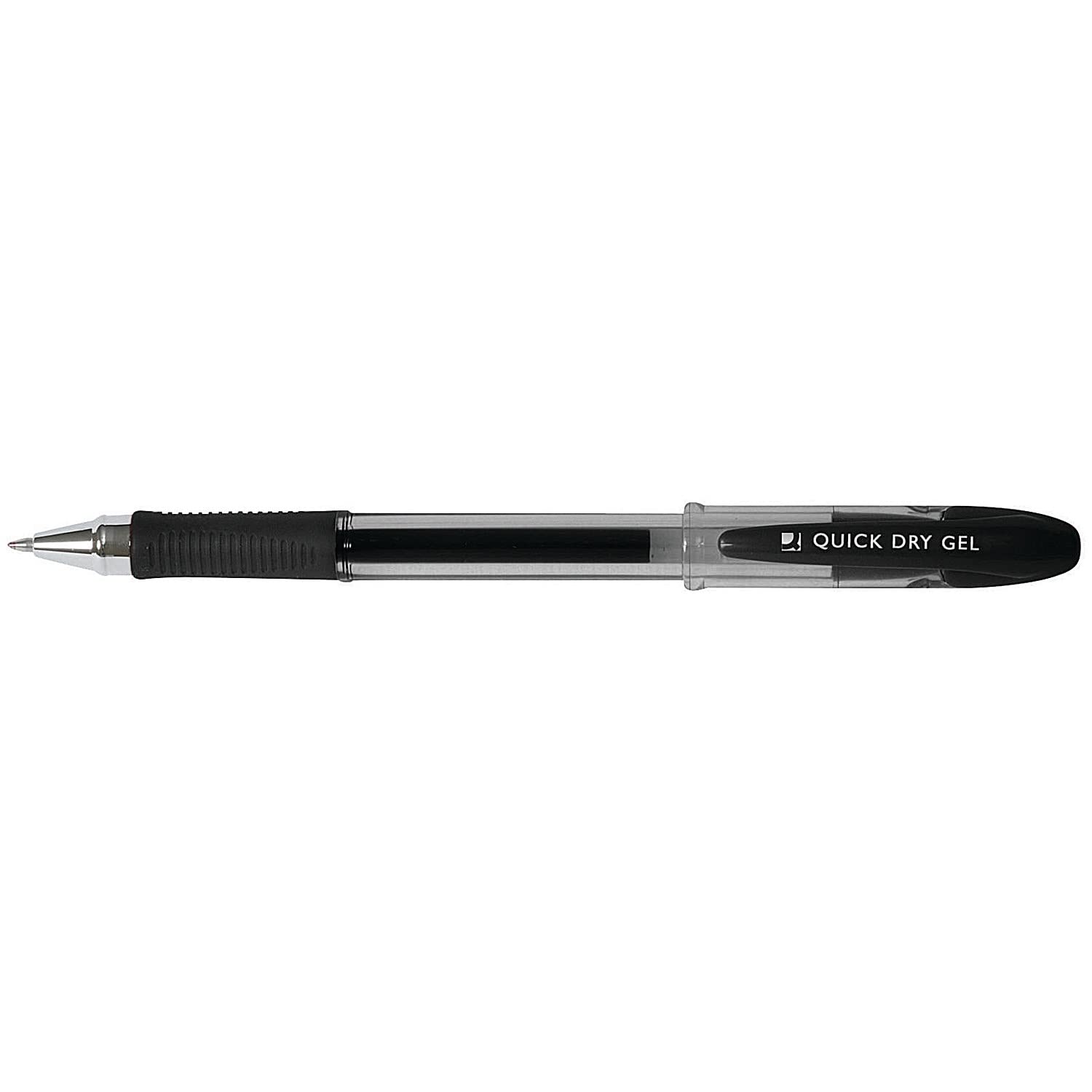 Q-Connect Quick Dry Gel Pen KF00678 - Black, Pack of 12
