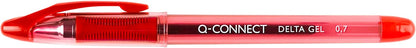 Q-Connect Quick Dry Gel Pen KF00680 - Red, Pack of 12