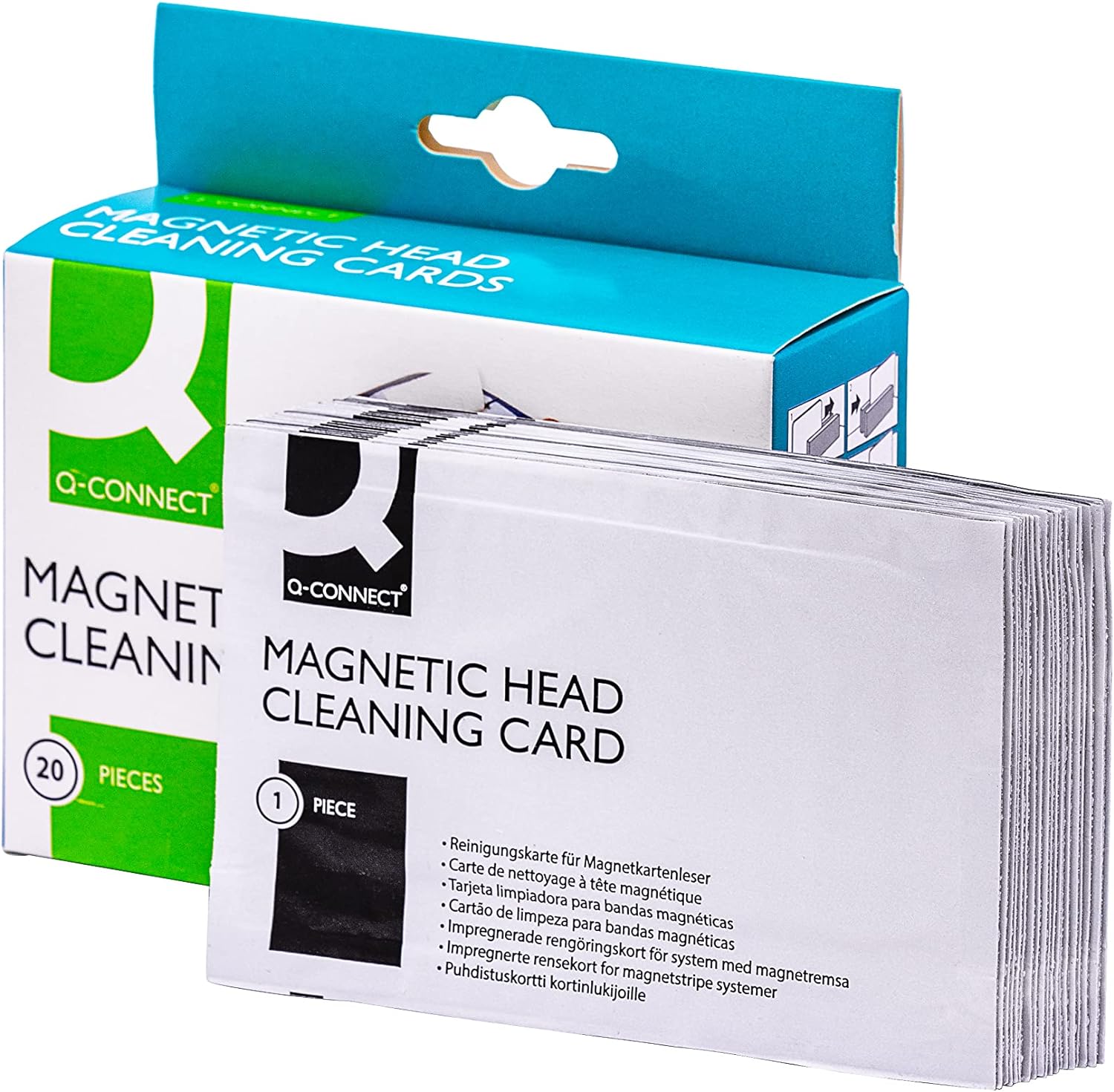 Q-CONNECT Cleaning Card for Card Reader (Pack of 20
