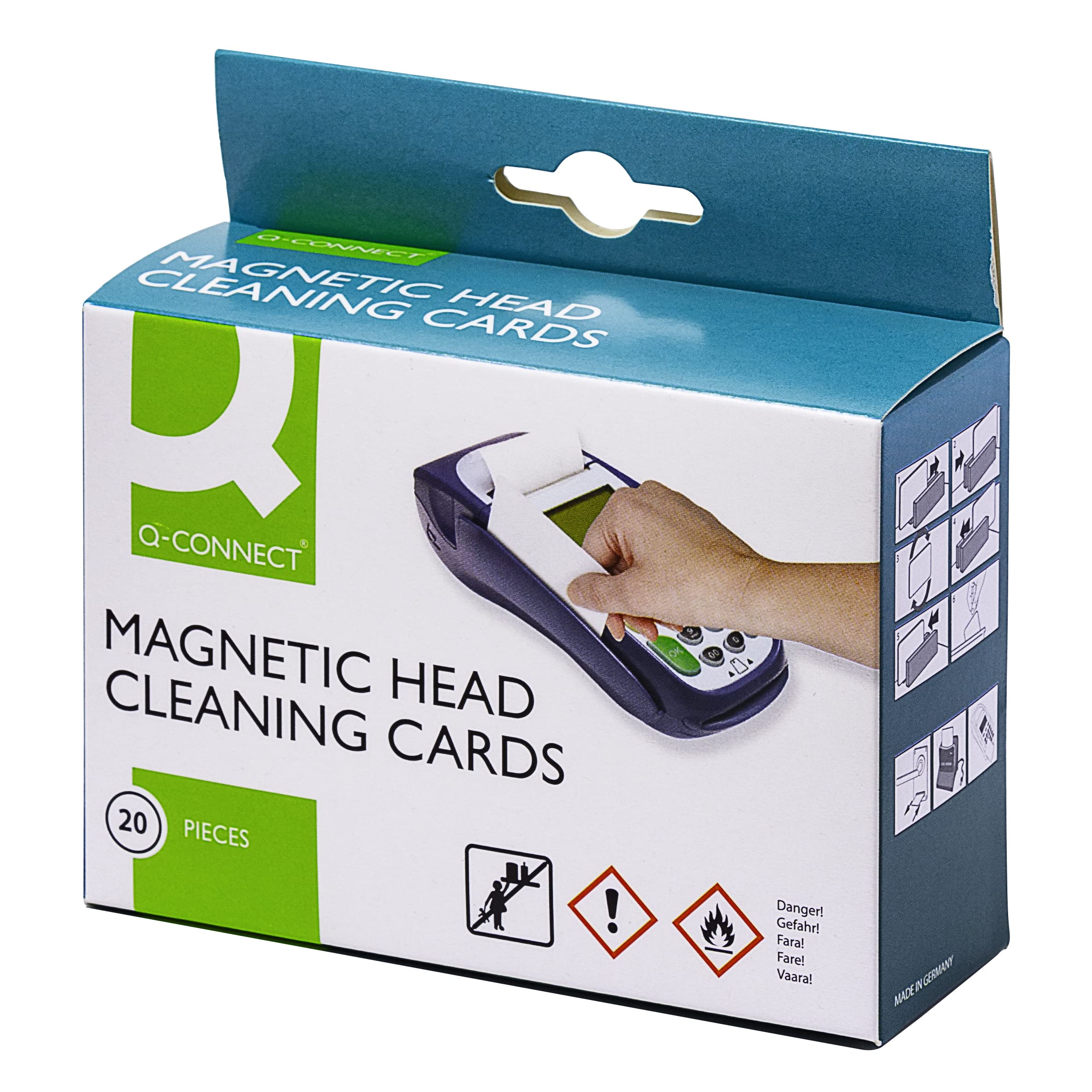 Q-CONNECT Cleaning Card for Card Reader (Pack of 20