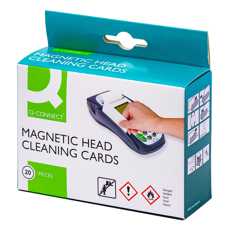 Q-CONNECT Cleaning Card for Card Reader (Pack of 20