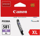 Canon CLI-581XL PB, Cartucho de Tinta Original Azul, Cartucho de Tinta Independiente, Compatible con Impresoras de Inyección de Tinta PIXMA