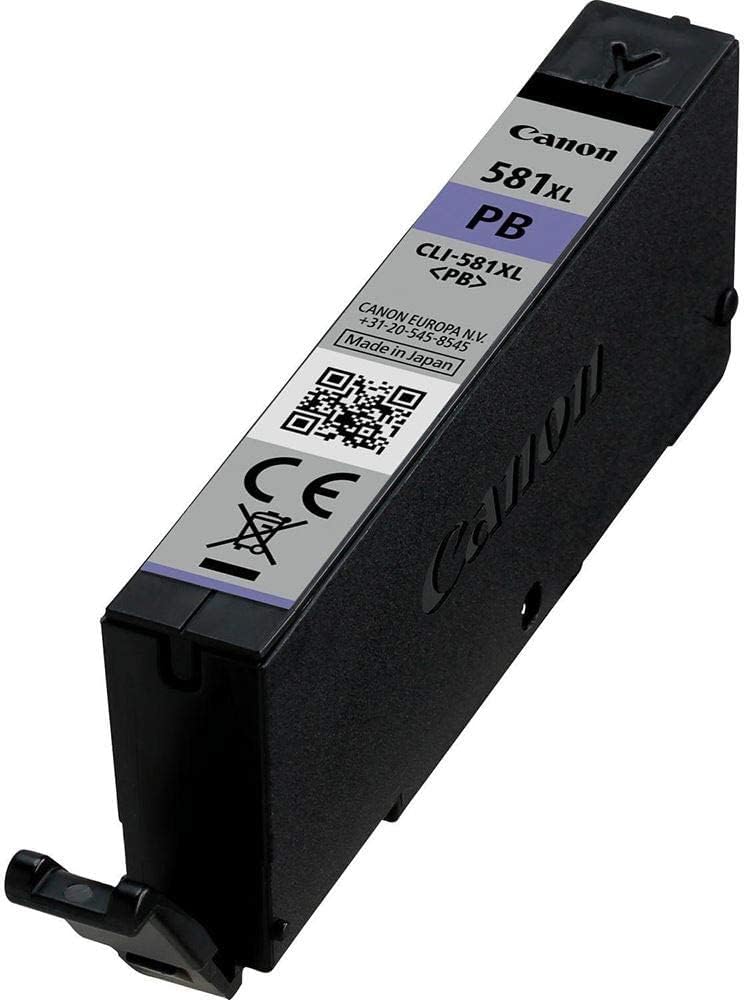 Canon CLI-581XL PB, Cartucho de Tinta Original Azul, Cartucho de Tinta Independiente, Compatible con Impresoras de Inyección de Tinta PIXMA