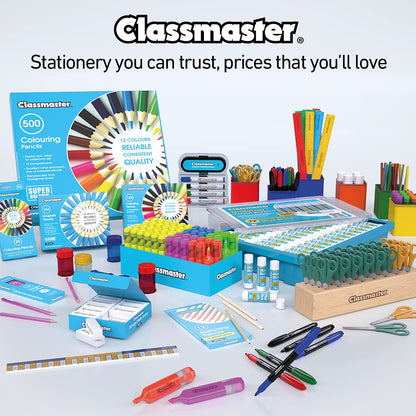 Classmaster HB Graphite Pencils with Eraser Tips 144-Pieces
