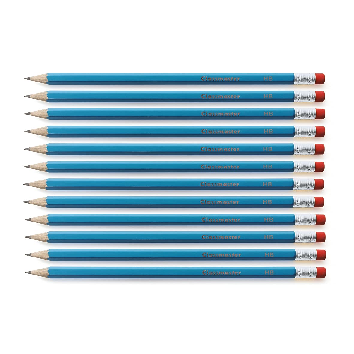 Classmaster HB Graphite Pencils with Eraser Tips 144-Pieces