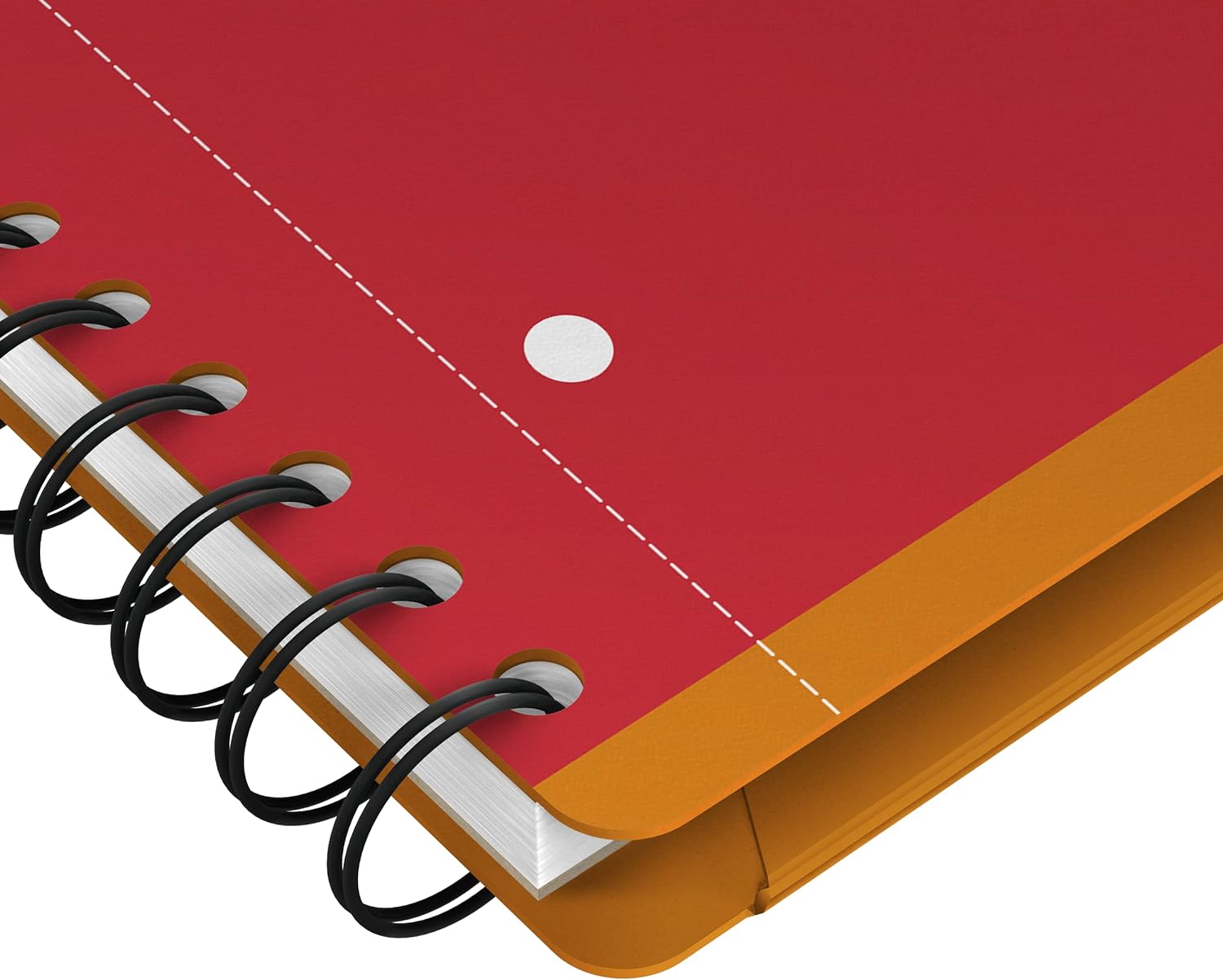 Oxford International A4+ Narrow Framed Ruled Poly Wirebound Meetingbook, Orange/Black/Red, 100104296