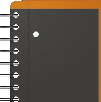 Oxford International A4+ Narrow Framed Ruled Poly Wirebound Meetingbook, Orange/Black/Red, 100104296