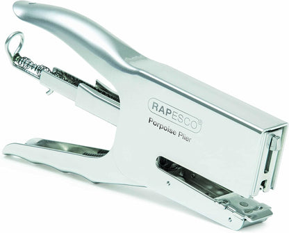 Rapesco R81000A3 Porpoise Staple Plier, 45 Sheet Capacity, Chrome