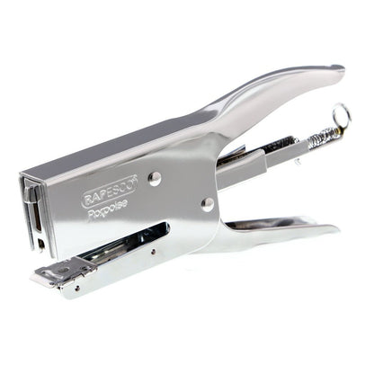 Rapesco R81000A3 Porpoise Staple Plier, 45 Sheet Capacity, Chrome