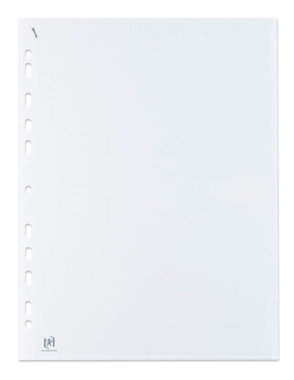 OXFORD, Punched Pockets A4, Glass Clear, 100 Poly Pockets