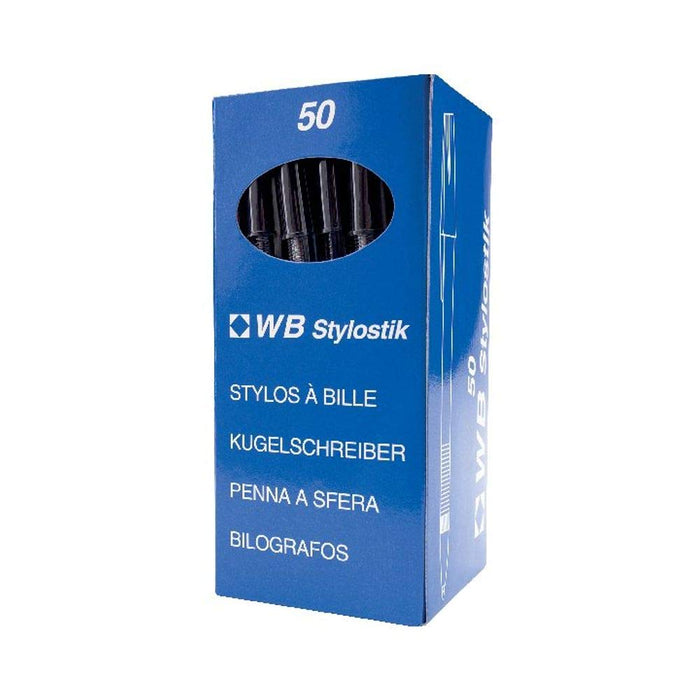 Whitebox Ball Point Pen Black Medium