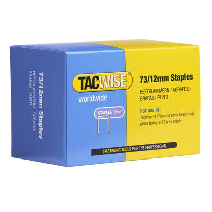 Tacwise 73/12mm Staples Galvanised Chisel Point (Pack of 5000