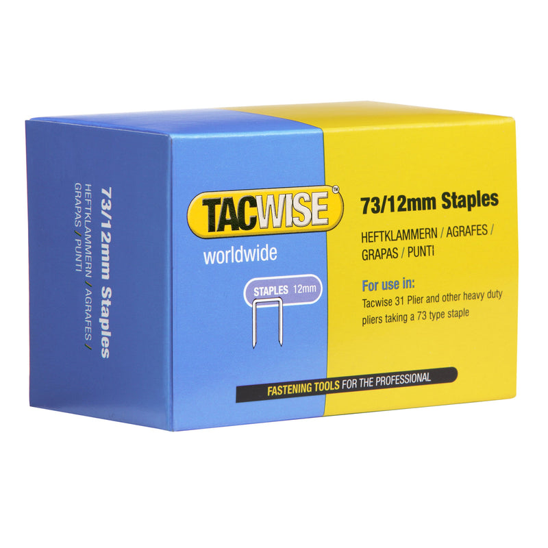 Tacwise 73/12mm Staples Galvanised Chisel Point (Pack of 5000
