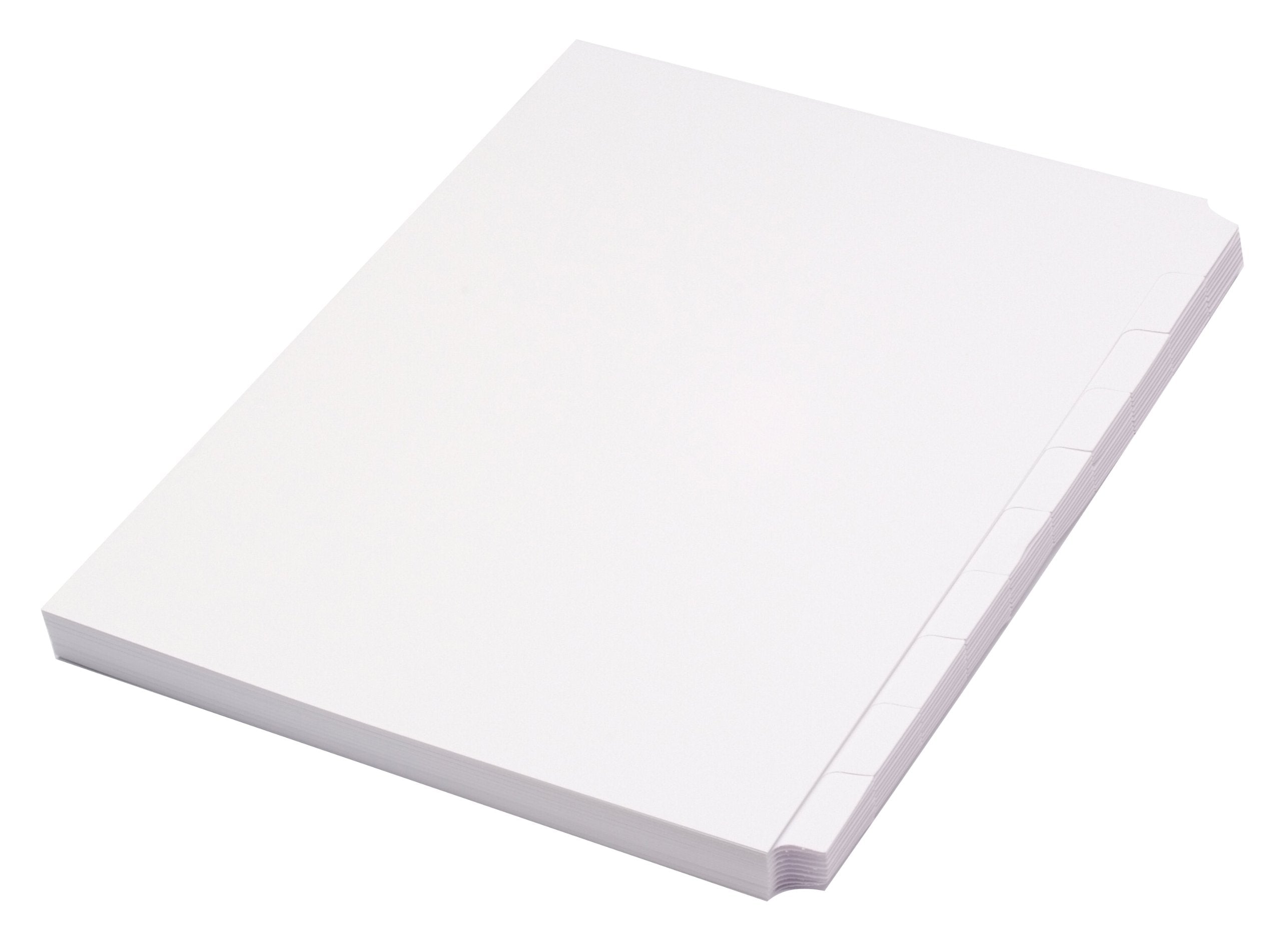 Concord A4 10 Part Unpunched Presentation Divider - White