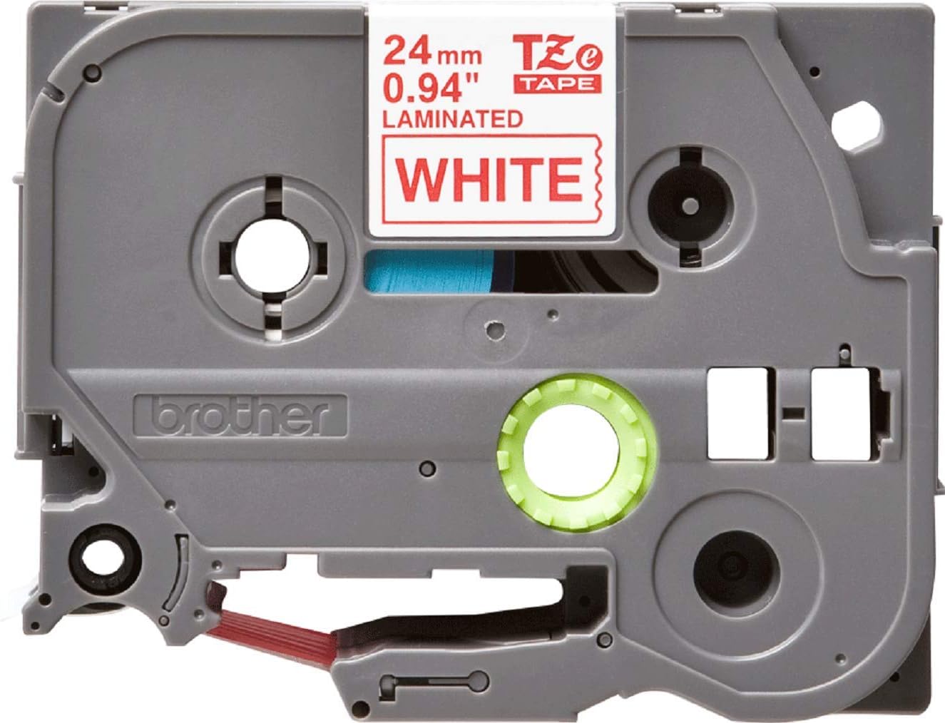 Brother TZe-252 Labelling Tape Cassette, 24 mm (W) x 8 m (L), Laminated, Brother Genuine Supplies