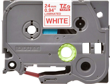 Brother TZe-252 Labelling Tape Cassette, 24 mm (W) x 8 m (L), Laminated, Brother Genuine Supplies