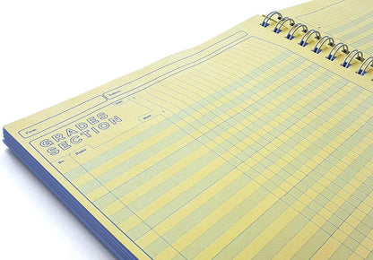 Silvine A4 Teacher's Academic Planner with Durable Hardback Covers and 204 x6 Period Planner Pages, Blue