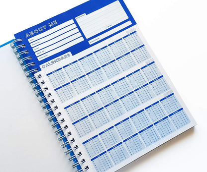 Silvine A4 Teacher's Academic Planner with Durable Hardback Covers and 204 x6 Period Planner Pages, Blue