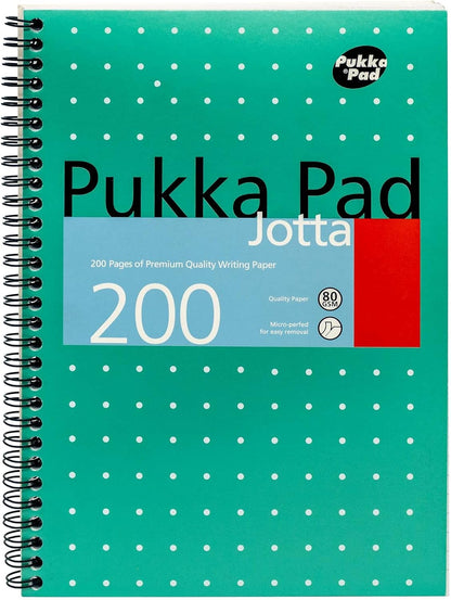 Pukka Pad Metallic Cover Wirebound Jotta Notebook B5 (Pack of 3