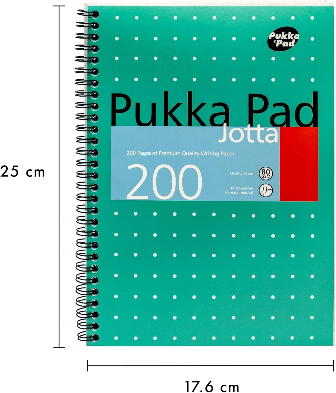 Pukka Pad Metallic Cover Wirebound Jotta Notebook B5 (Pack of 3