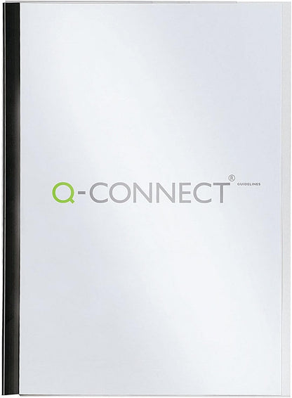 Q-Connect Black A4 5mm Slide Binder and Cover Set (Pack of 20) KF01926