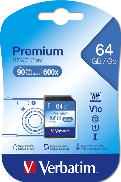 Verbatim 64Gb Sdxc Memory Card 44024