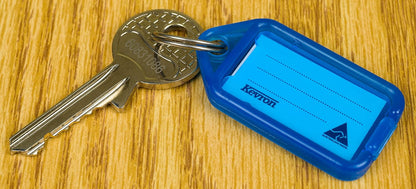 Kevron Plastic Clicktag Key Tag Blue (Pack of 100) ID5BLU100