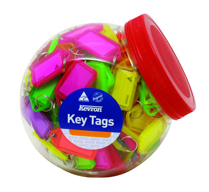 Kevron Plastic Clicktag Key Tag Blue (Pack of 100) ID5BLU100