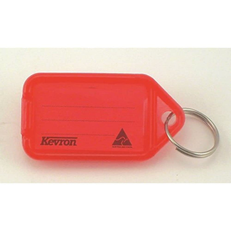 Kevron Plastic Clicktag Key Tag Red (Pack of 100) ID5RED100
