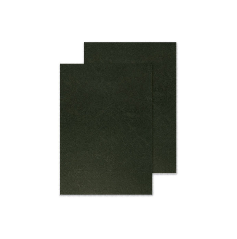 Q-Connect A4 Binding Comb Covers Leathergrain - Black (Pack of 100