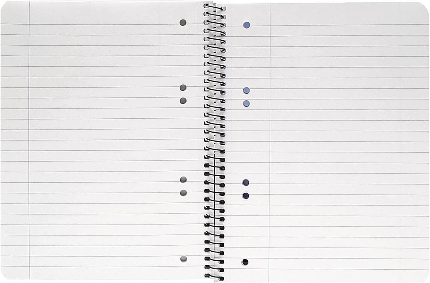 Q-Connect Spiral Bound Polypropylene Notebook 160 Pages A5 Blue (5 Pack) KF10034
