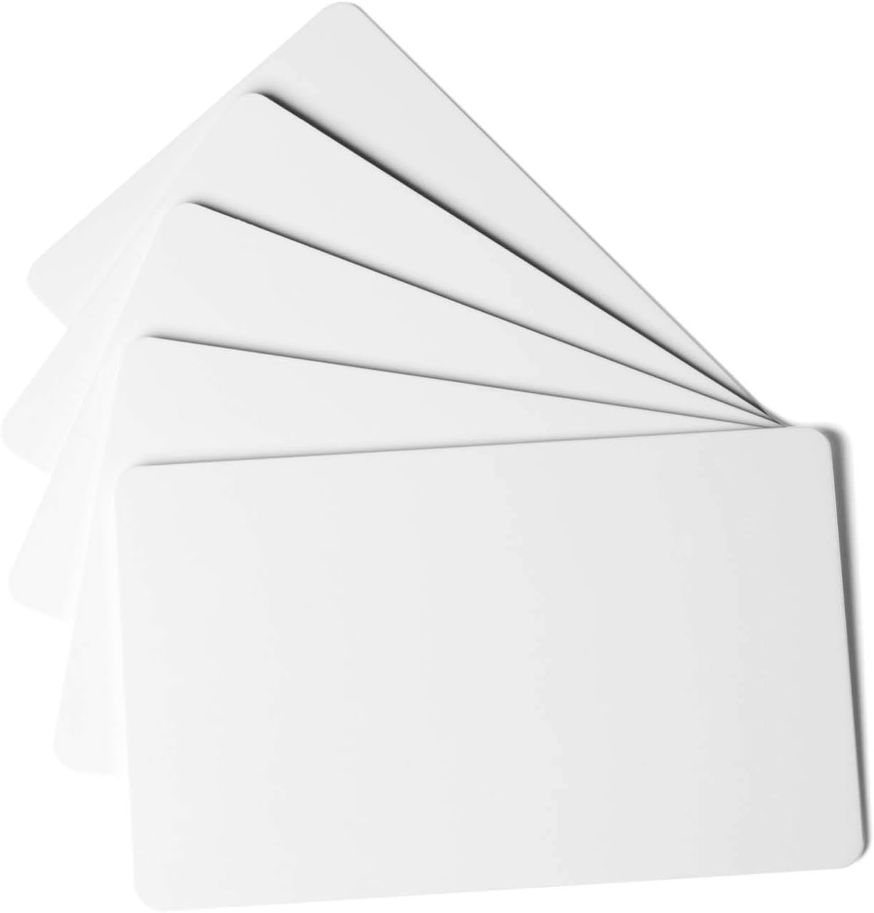 Durable Plastikkarten Duracard Standard, bedruckbare Ausweiskarten, 100 Stück, weiß, 891502