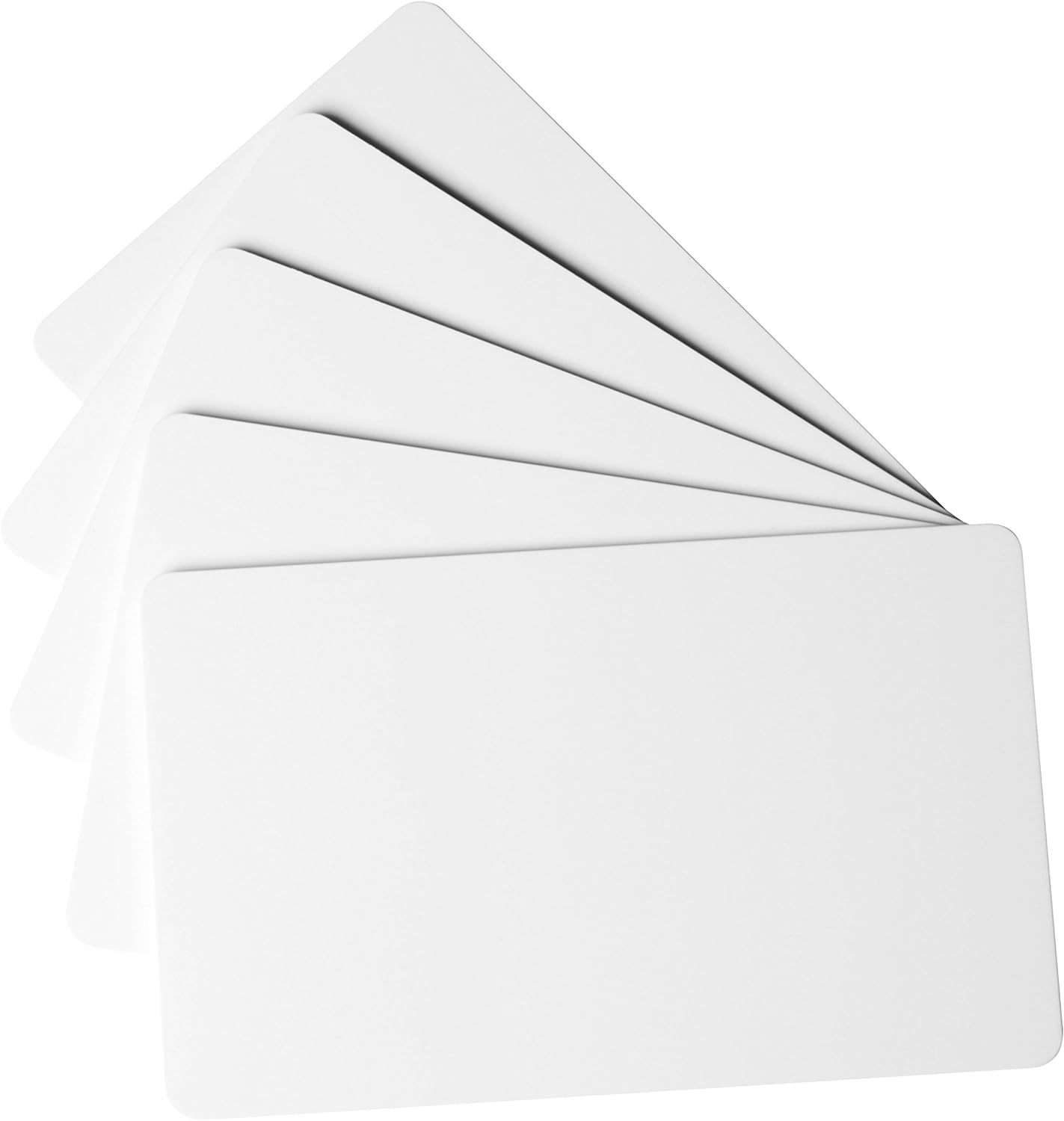 Durable Plastikkarten Duracard Standard, bedruckbare Ausweiskarten, 100 Stück, weiß, 891502