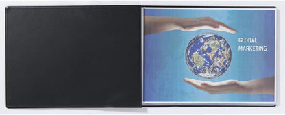 Exacompta - Ref GDB24/LZ - Guildhall Collection - Premium Display Book - Suitablde for A3 Landscape Documents, 24 Pockets, 48 Viewing Pages - Rigid Black PVC Cover