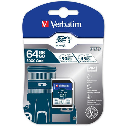 Verbatim Pro Sdxc 64Gb Memory Card