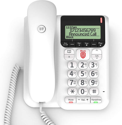 BT Decor 2600 Advanced Call Blocker Corded Telephone Décor 2600 call blocker
