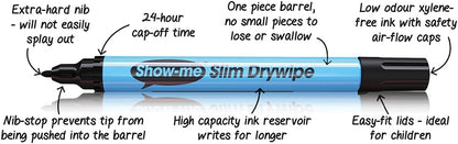 Shwme Fin Pnt Slim Dwpe Mkr Bk Pk100