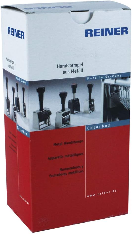 Reiner B6K - Sello numerador automático (6 cifras, 4,5 mm
