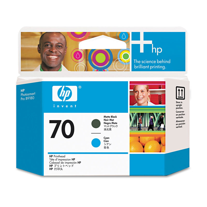 HP 70 - Cyan, Matte Black - printhead