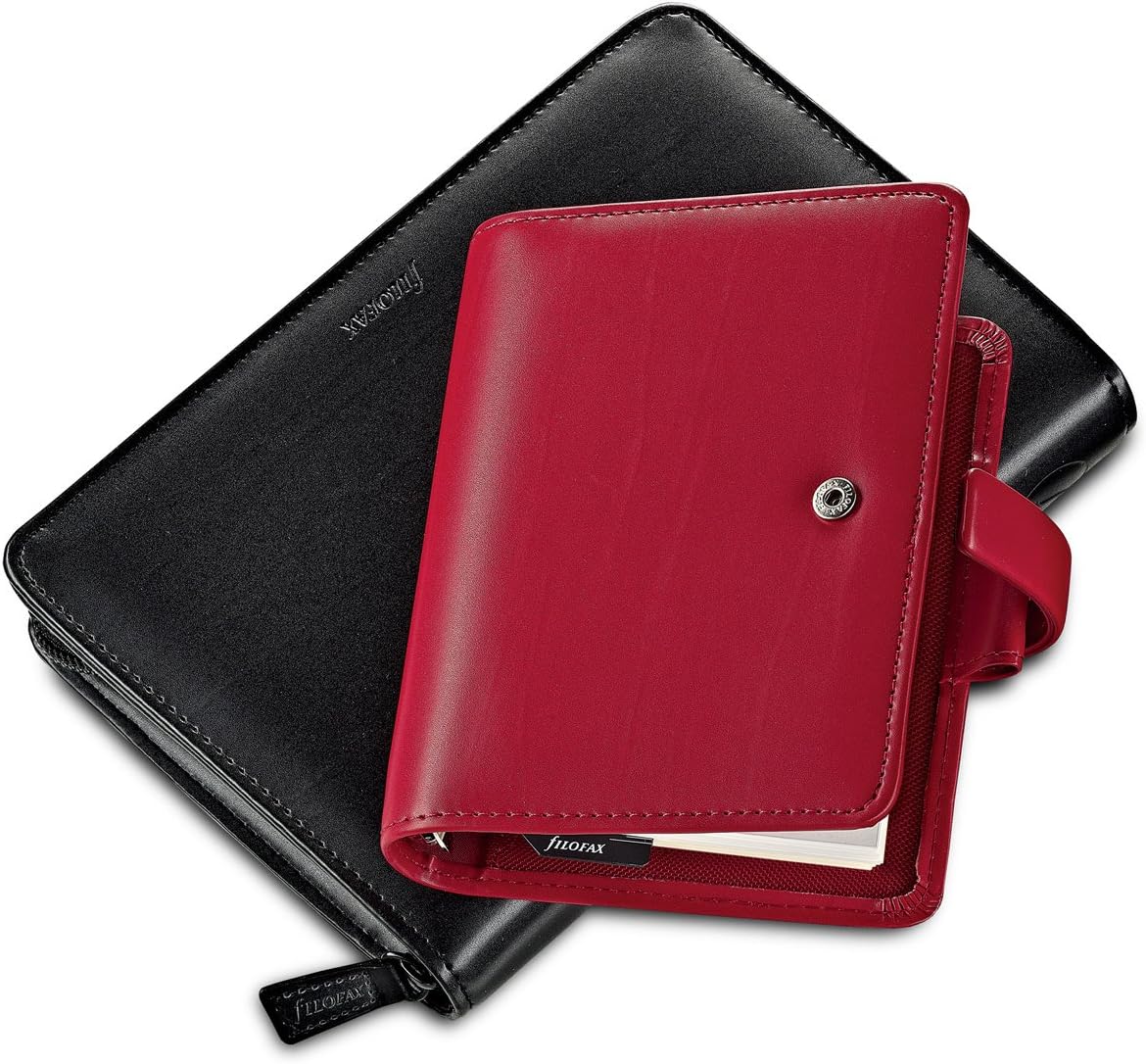 Filofax A4 Metropol Organiser - Black &A4 Ruled Notepaper - White
