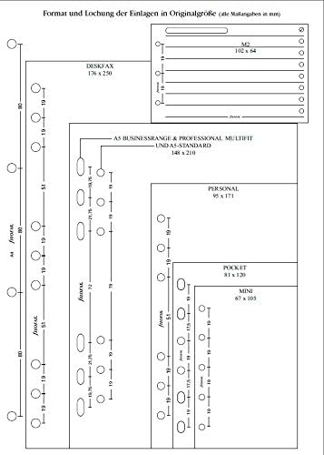 Filofax A4 Metropol Organiser - Black &A4 Ruled Notepaper - White