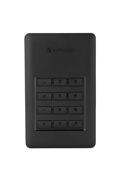Verbatim 53401 1 TB Store 'n' Go Secure Portable HDD with Keypad Access - Black