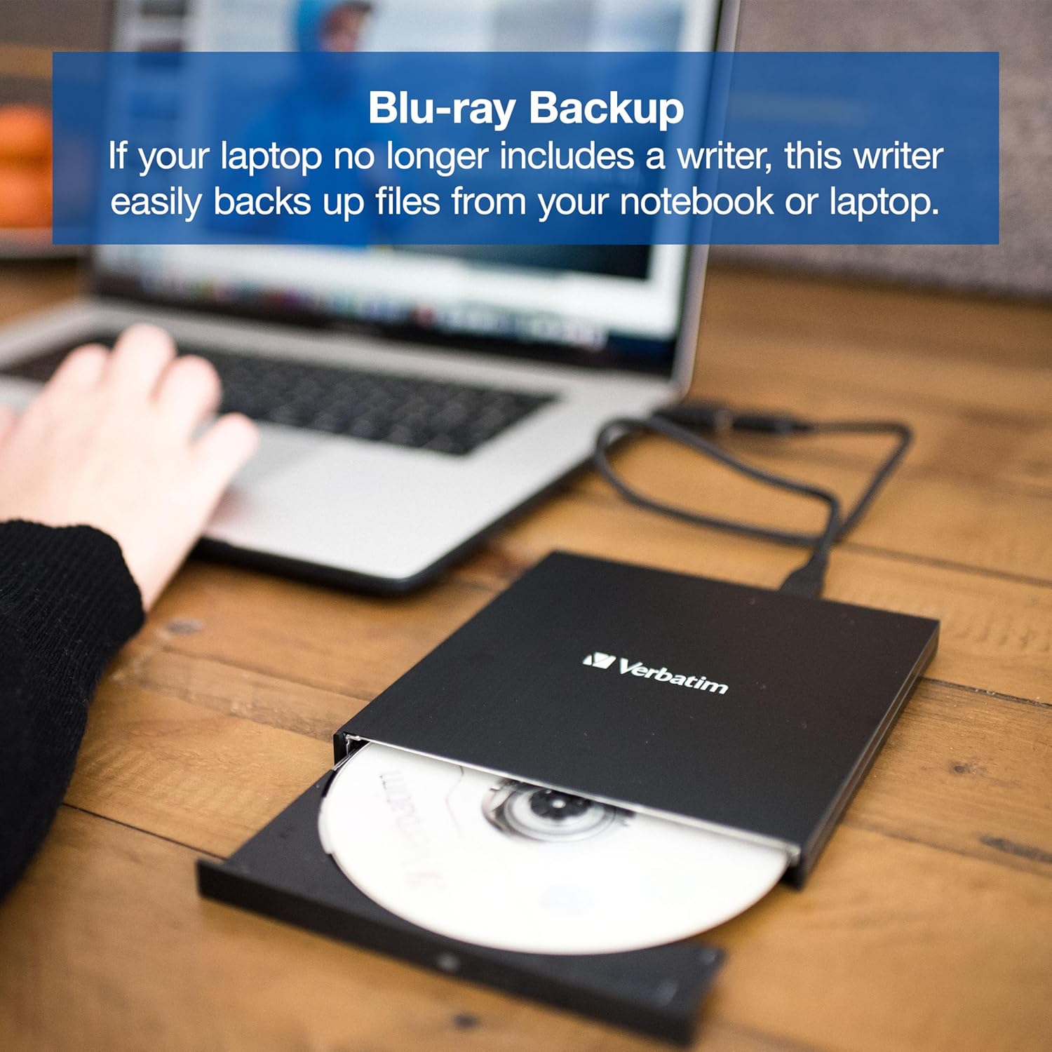Verbatim 43890 External Slimline Mobile USB 3.2 Blu-ray Writer